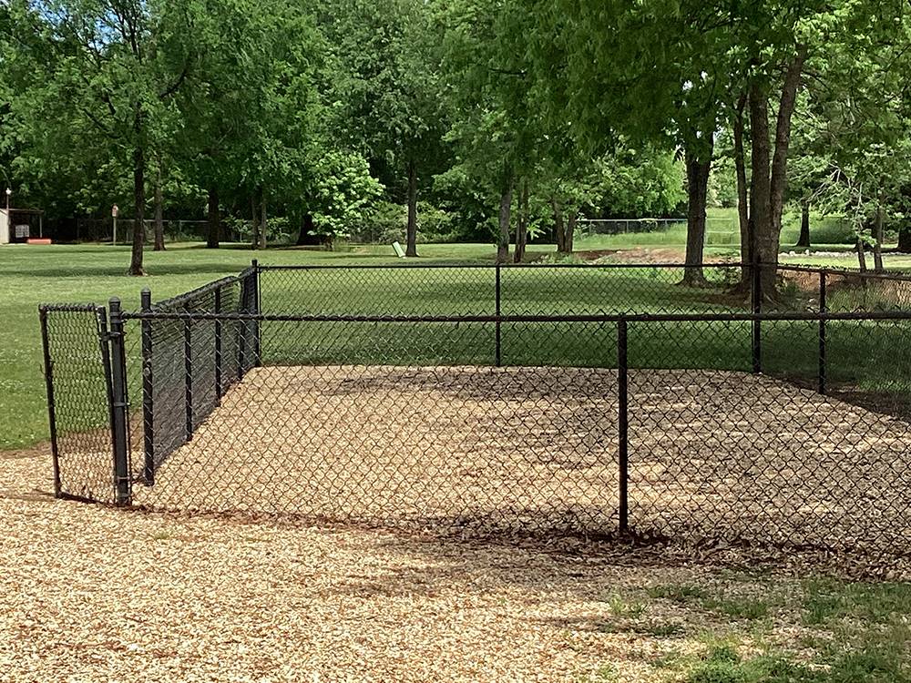 Fenced dog area at Camping World-Campground of Oxford