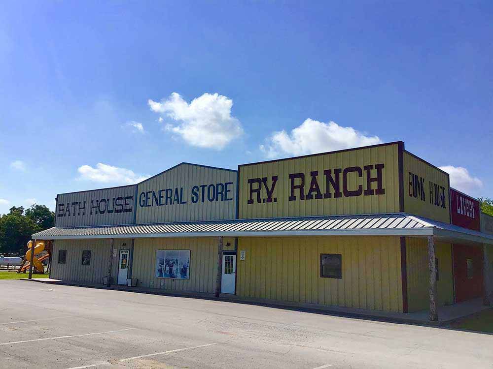 The front of the general store at TULSA RV RANCH