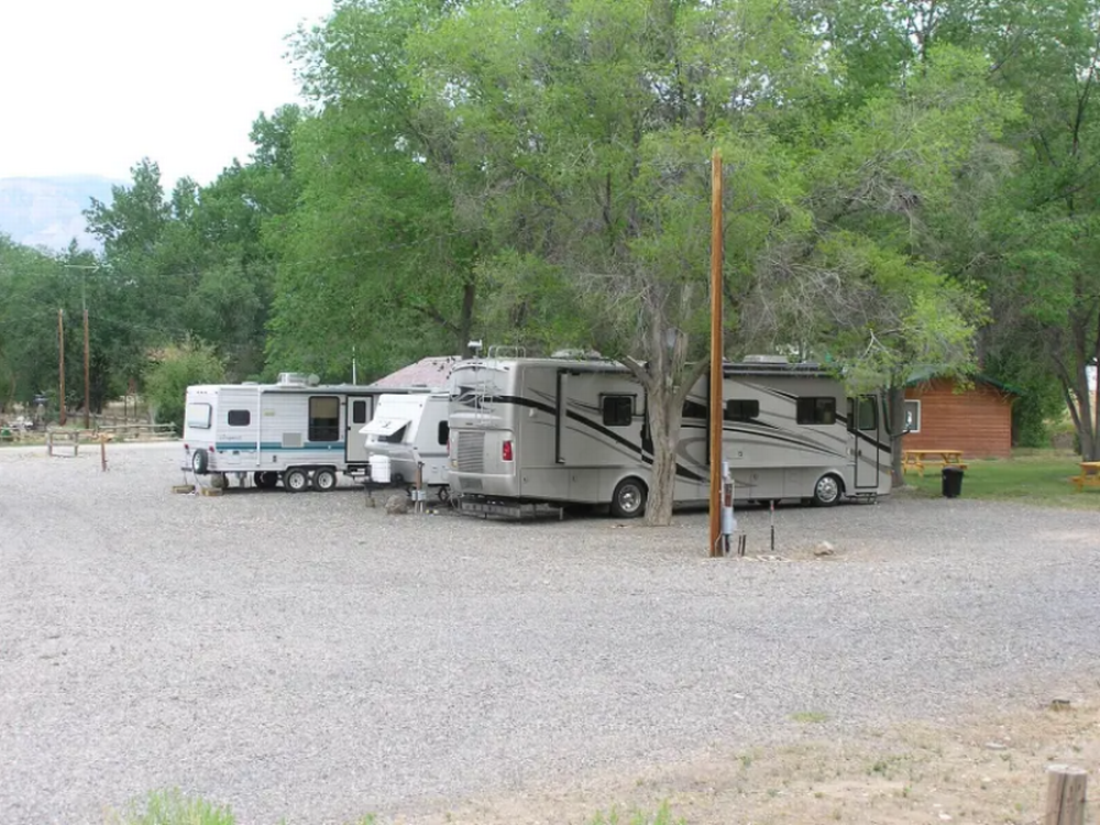 Row of trailers