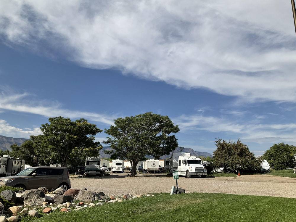 Blue skies over sites