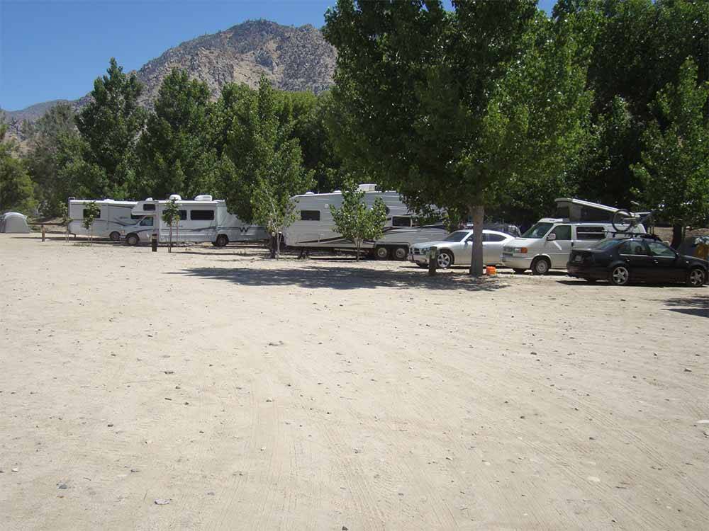 A grouping of RV sites at FRANDY PARK CAMPGROUND