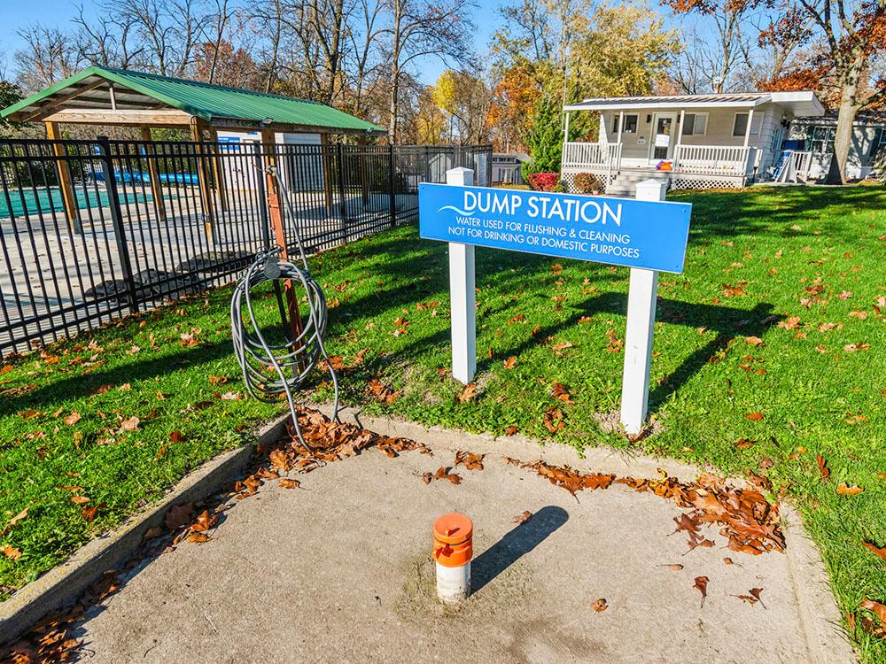 Dump station at COACHMAN'S TERRACE RV PARK