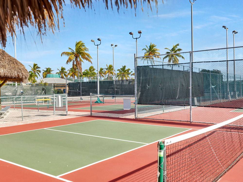 The tennis courts