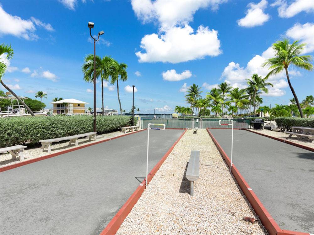 Shuffleboard and recreational courts