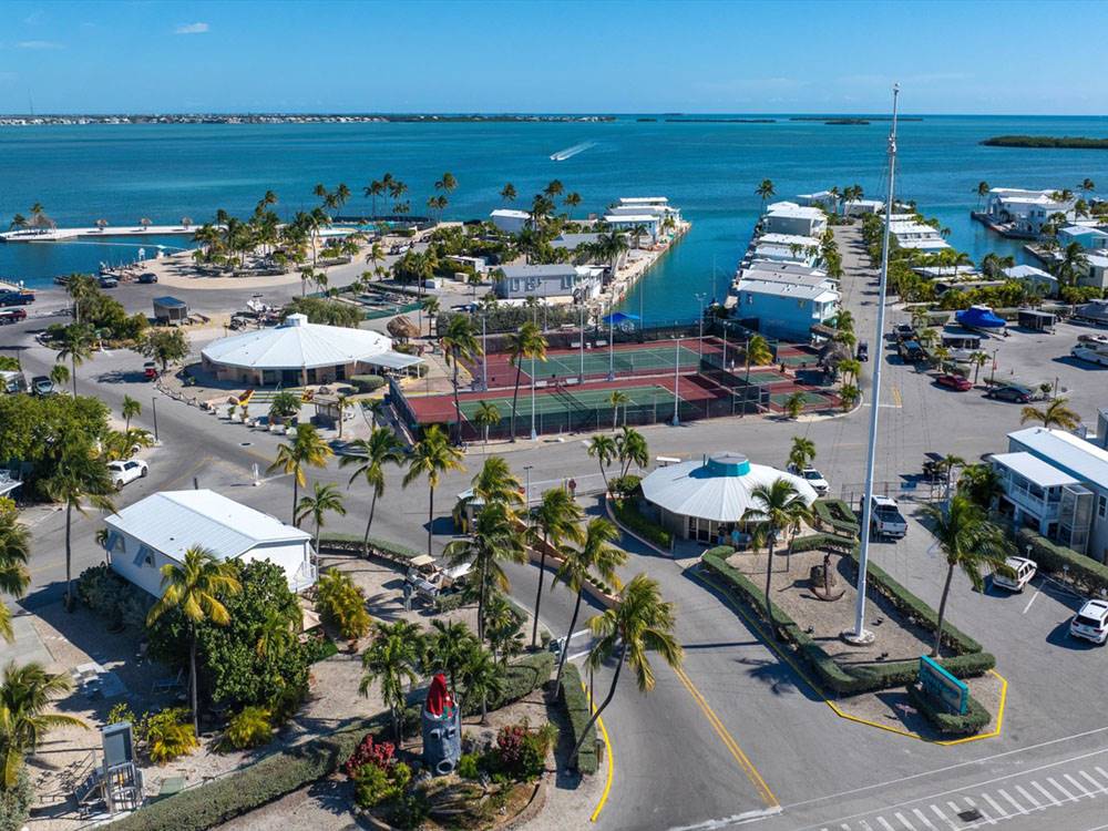 Overhead view of the park community