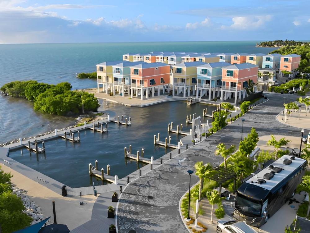 Lake view next to RV site at