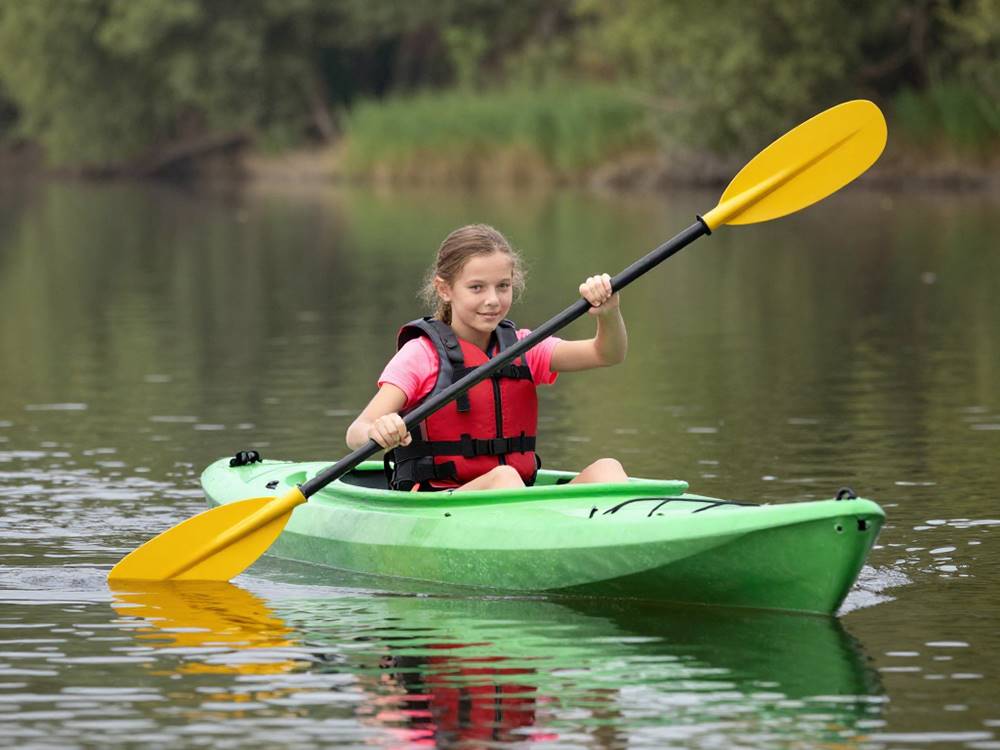 Girl on kayak