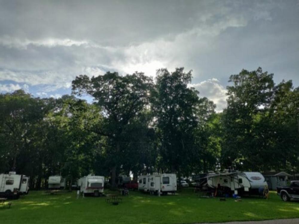 View of the RV sites at Gotta Getaway RV Park