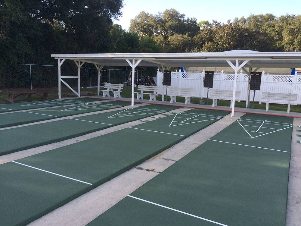 Shuffleboard courts at Morningside RV Estates