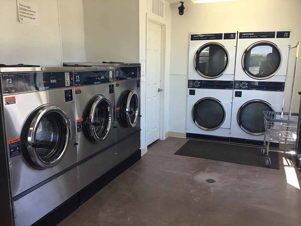 The clean laundry room at HOMESTEAD RV PARK