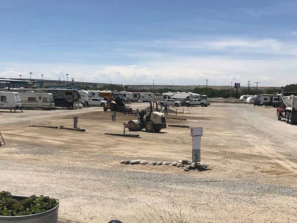 View of vacant and occupied campsites at HOMESTEAD RV PARK