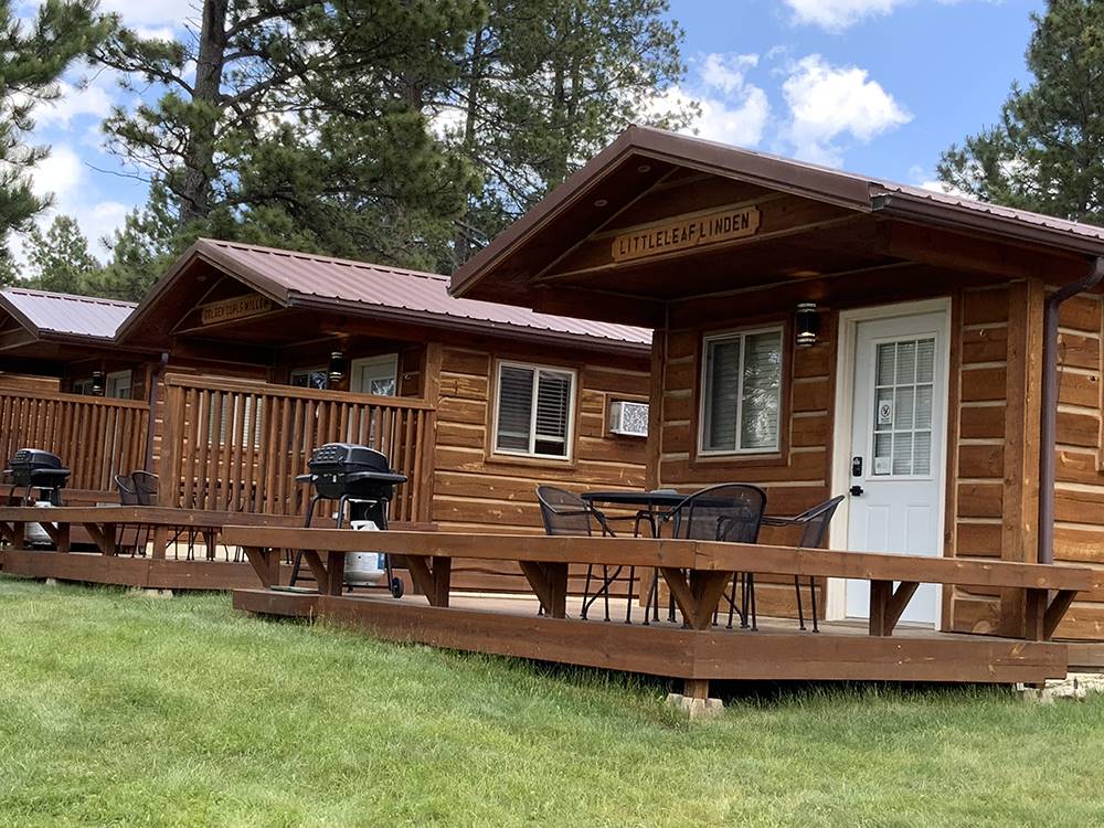 Cabins with decks at Black Hills Trailside Park Resort