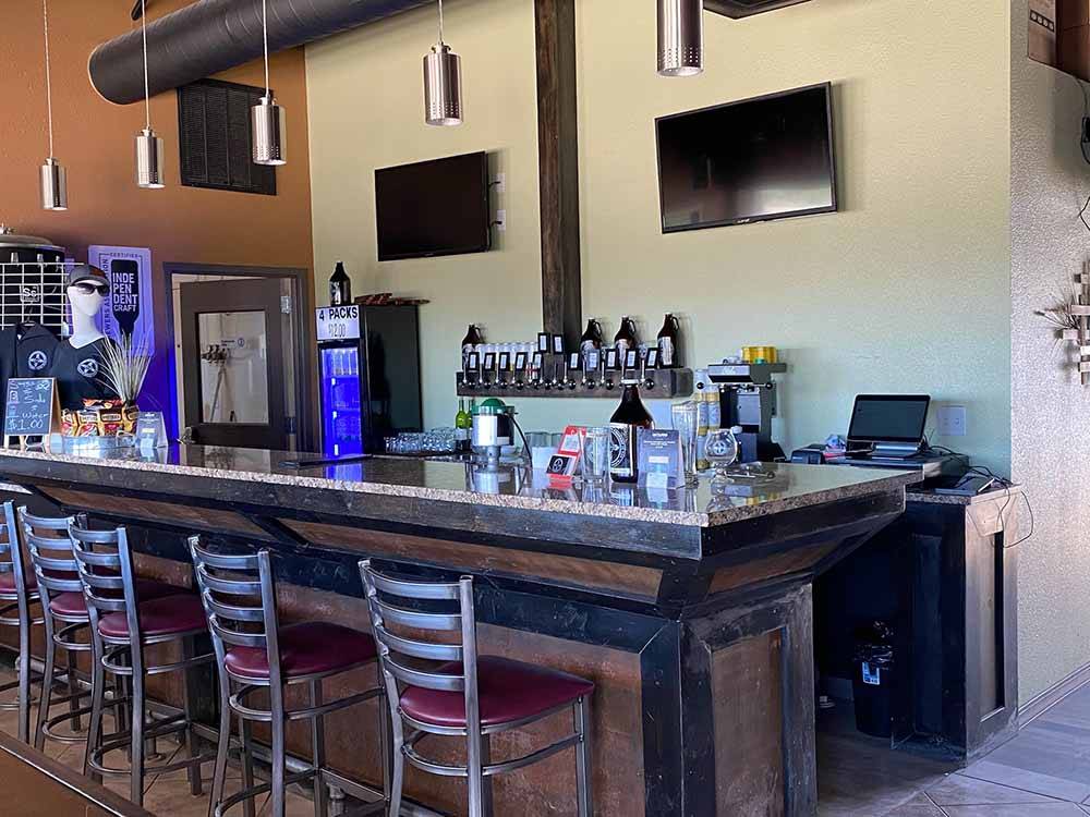 The bar at the brewery next door at LAVALAND RV PARK