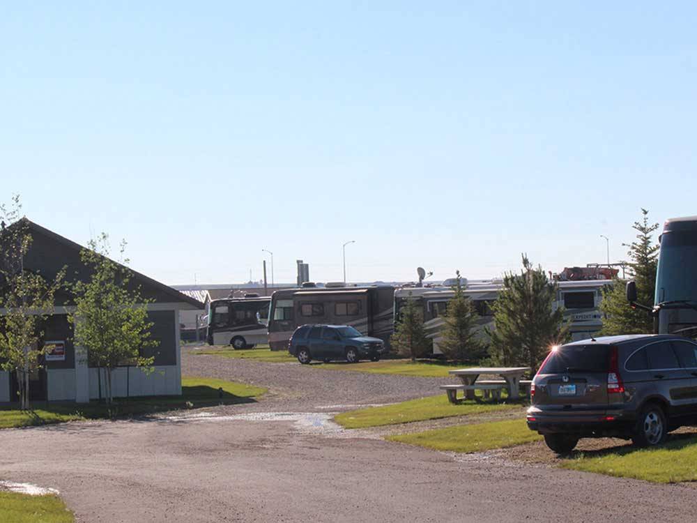 RVs camping at TRAILS WEST RV PARK