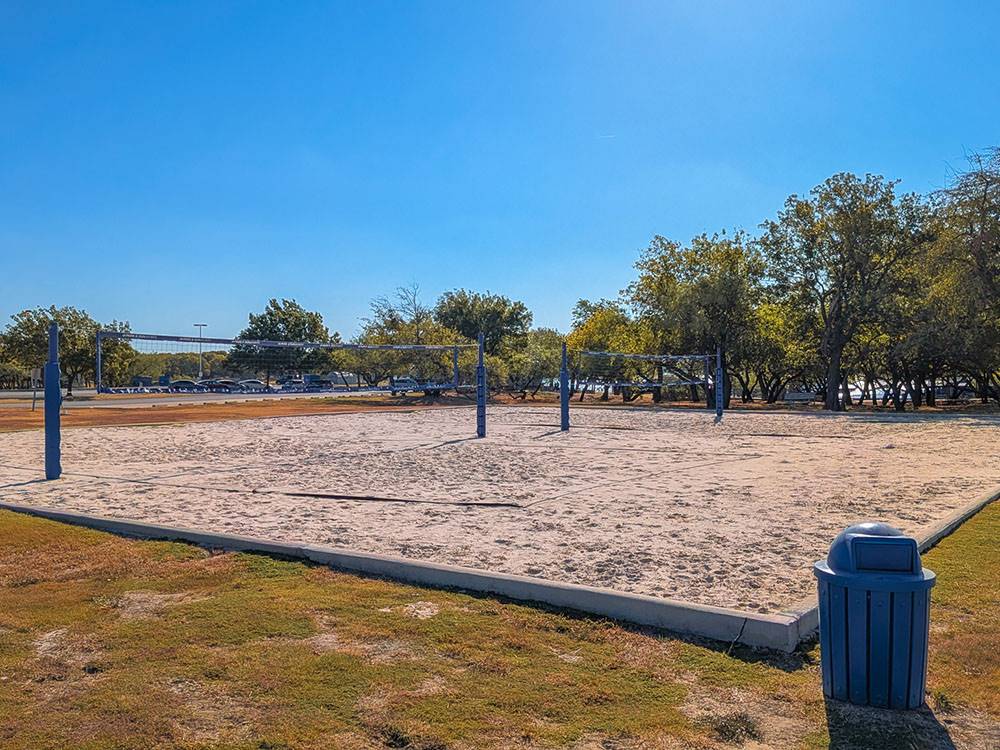 Beach volleyball courts at Hidden Cove Park