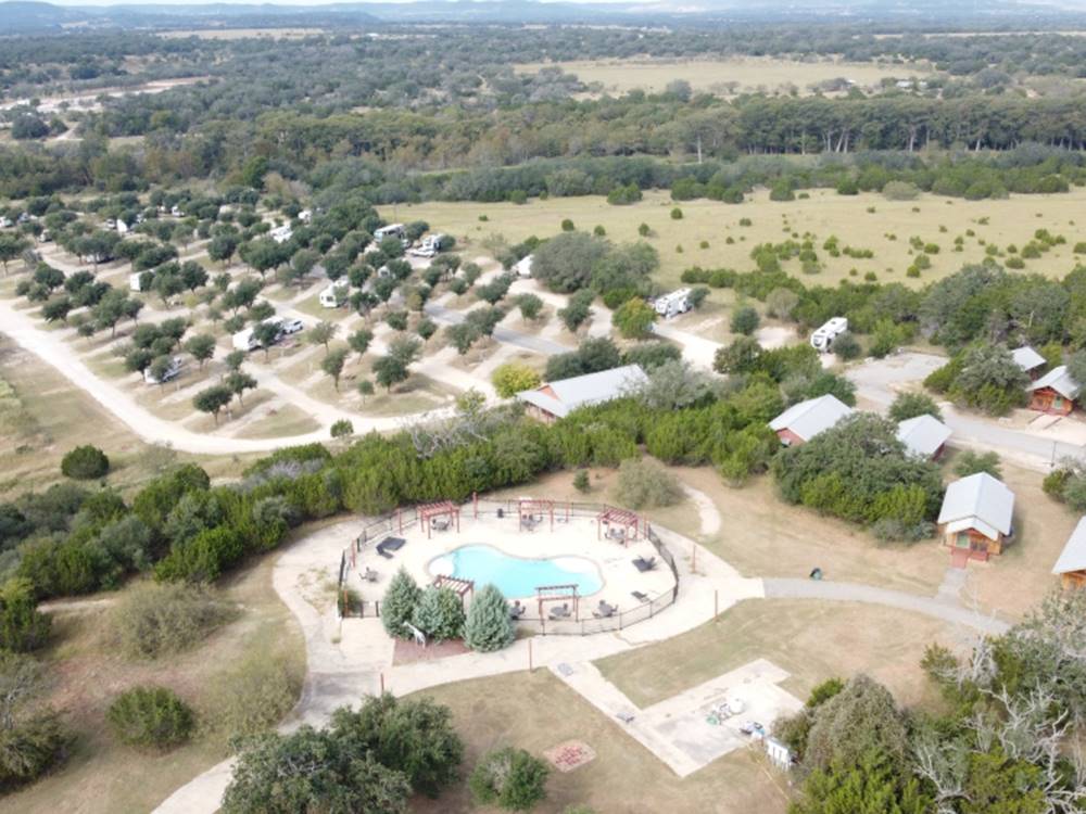 Aerial view of the park