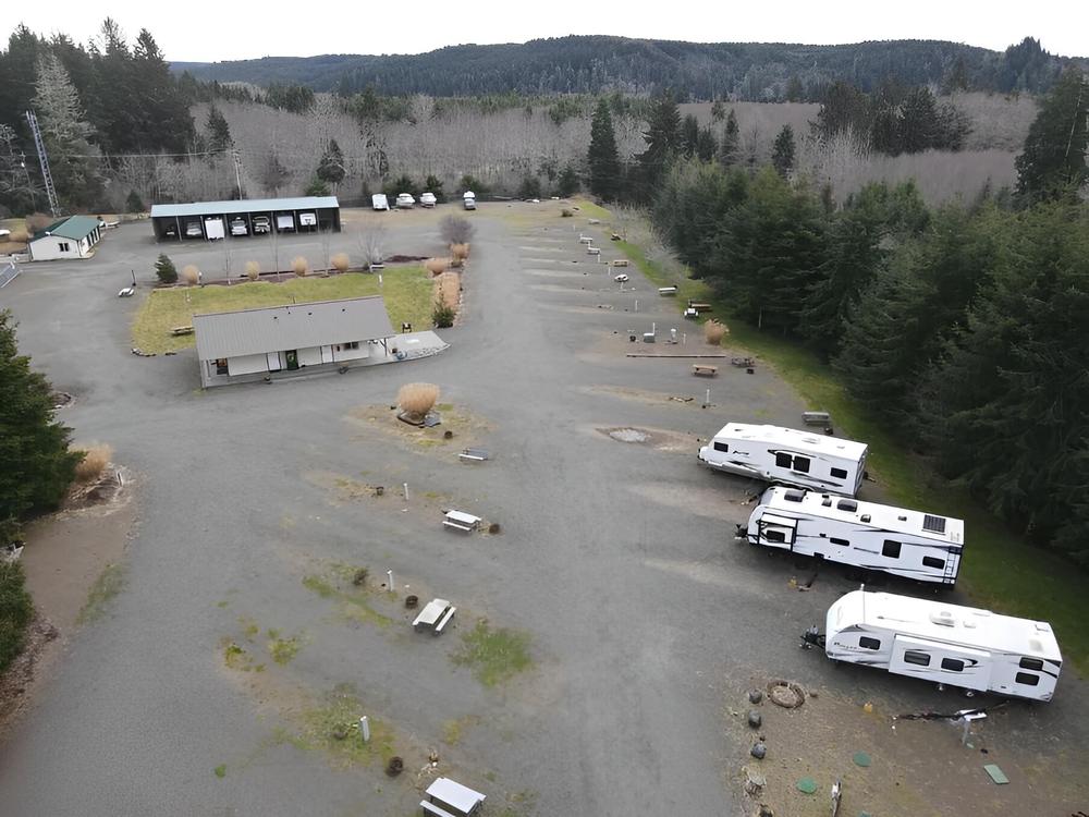View of the campground at Quileute Riverview RV Park