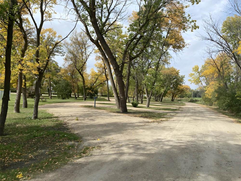 Road leading to campsites
