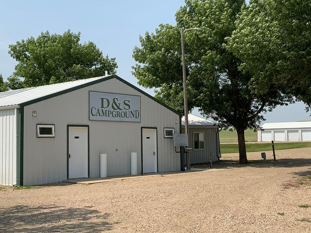 Exterior of a restroom structure at D & S CAMPGROUND & LODGE