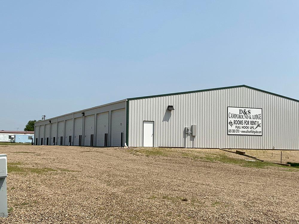 Exterior of the storage building at D & S CAMPGROUND & LODGE