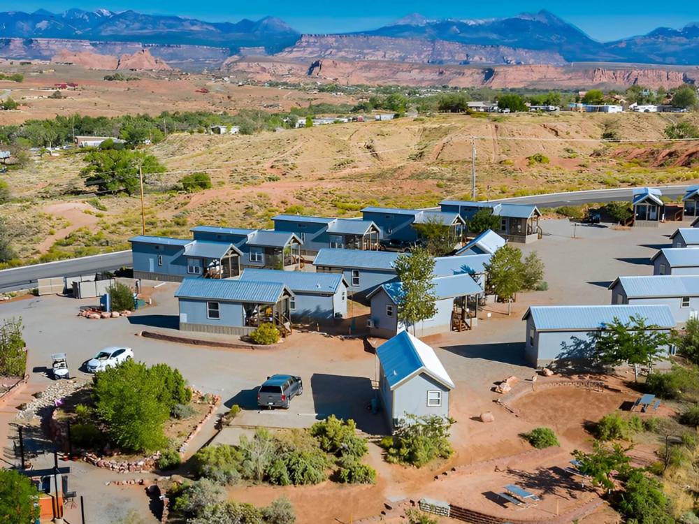 Aerial view of the rental units