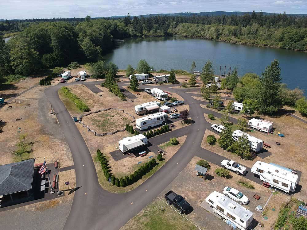 Aerial view at FRIENDS LANDING RV PARK