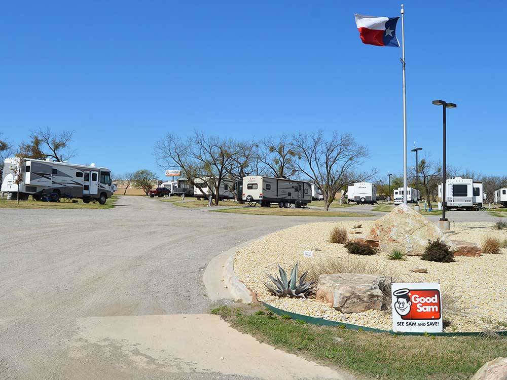 RVs and trailers at campground at BAR J HITCHIN POST RV