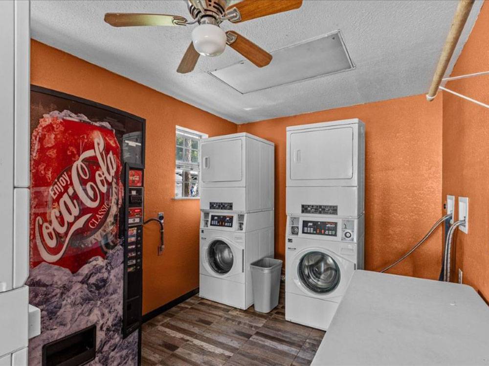 Washers and dryers in the laundry room