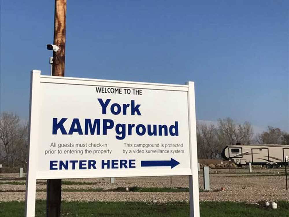 Sign indicating York KAMPground at YORK KAMPGROUND