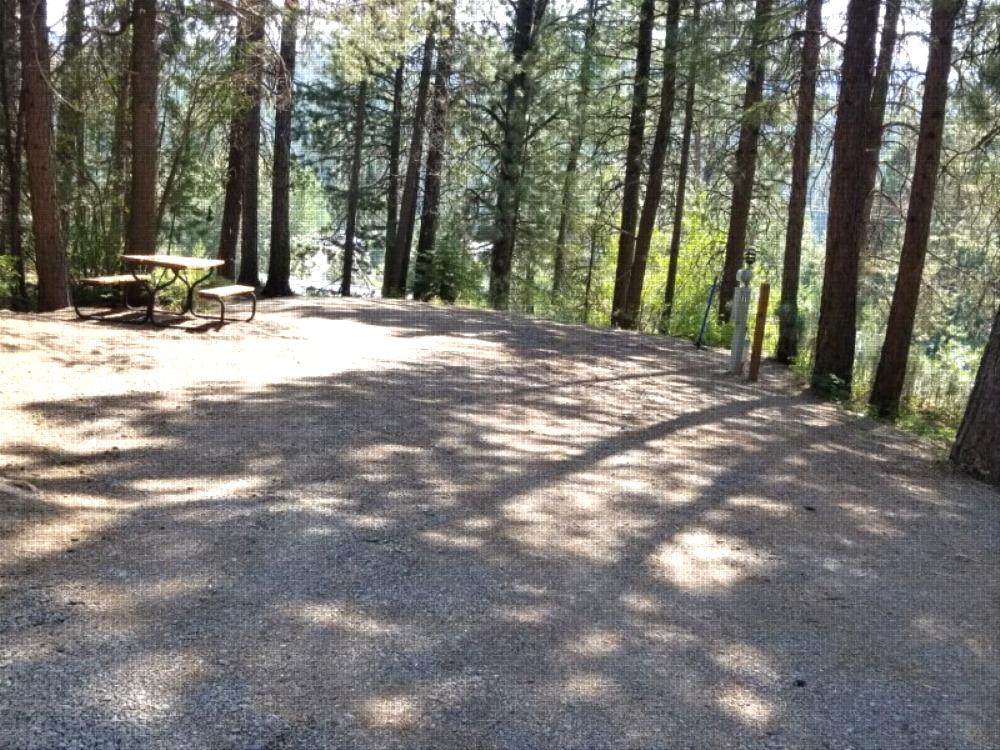 Open RV space at site Sumpter RV Park