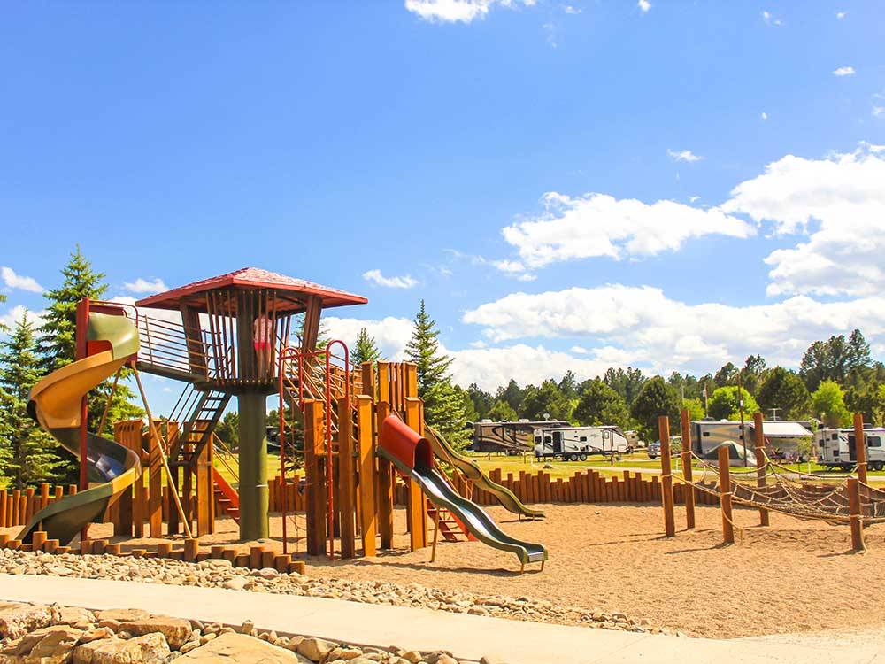 The children's playground at BUFFALO RIDGE CAMP RESORT