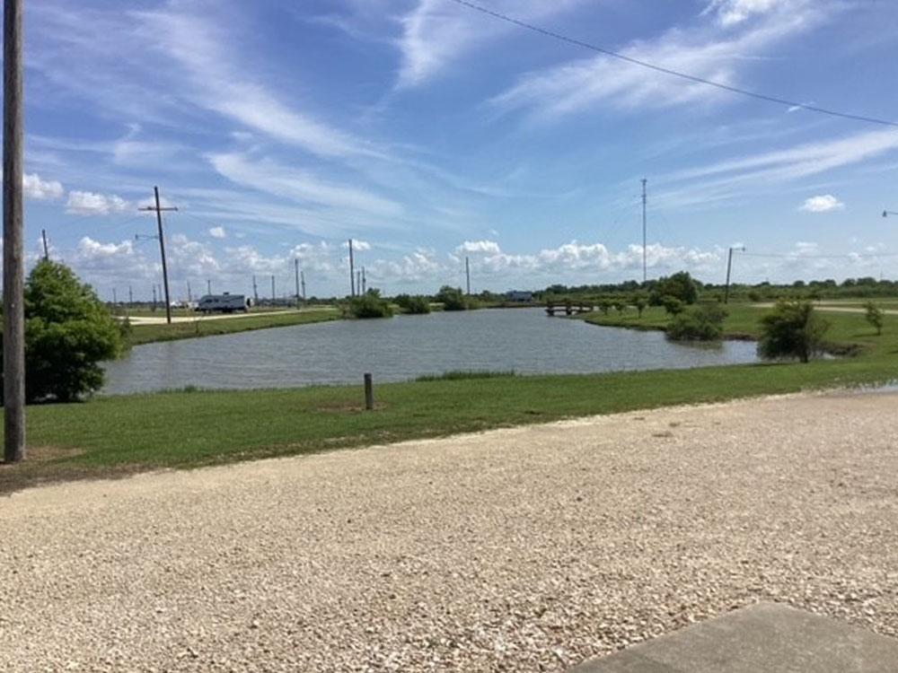 Large Pond at AMERICAN DREAM RV PARK