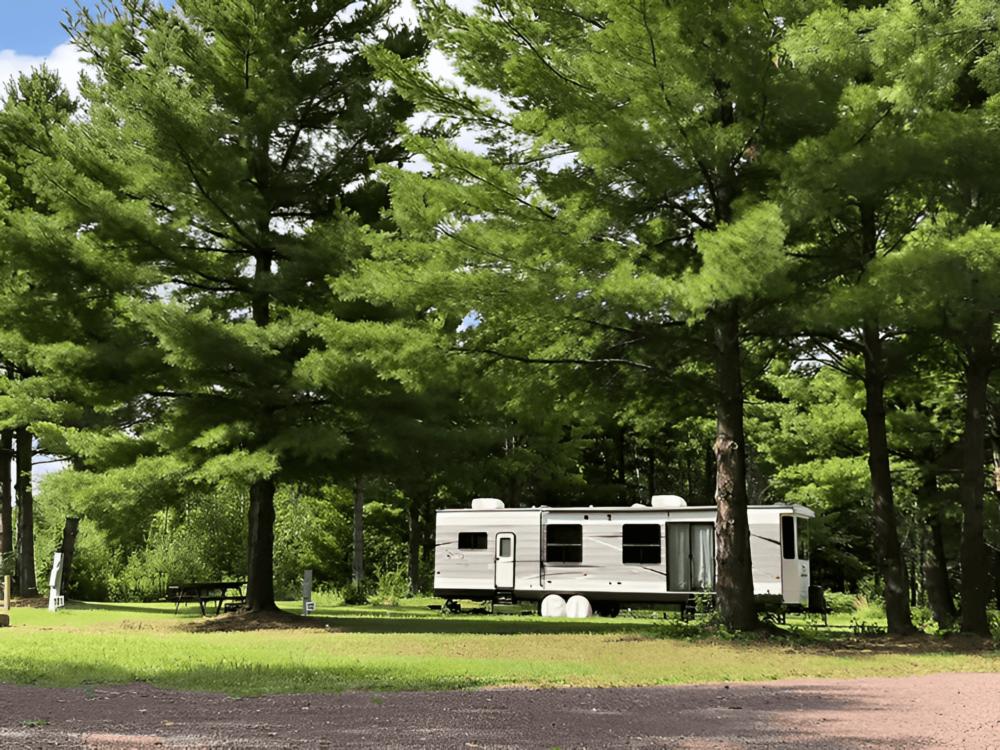 RV parked at Banning RV Park and Campground