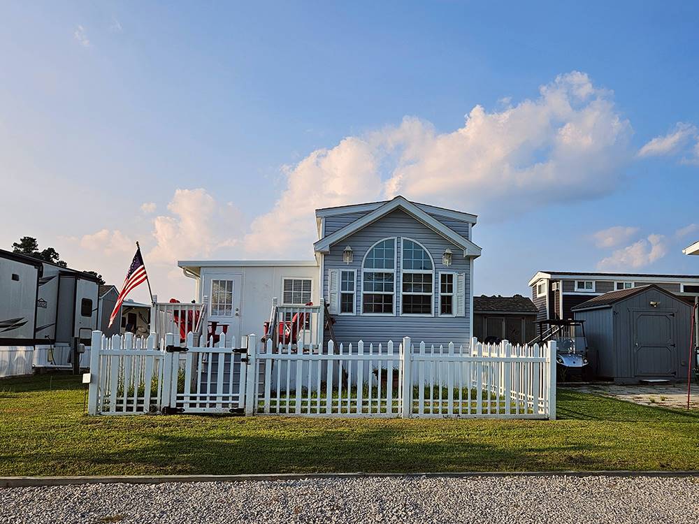 One of the rentals at Deep Creek RV Resort & Campground