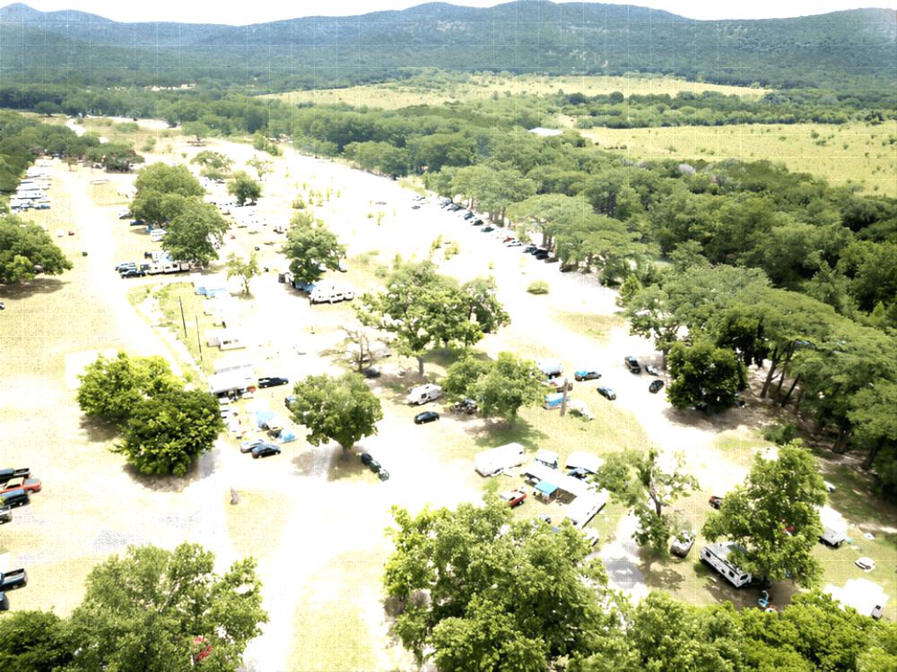 Aerial view at Camp Riverview