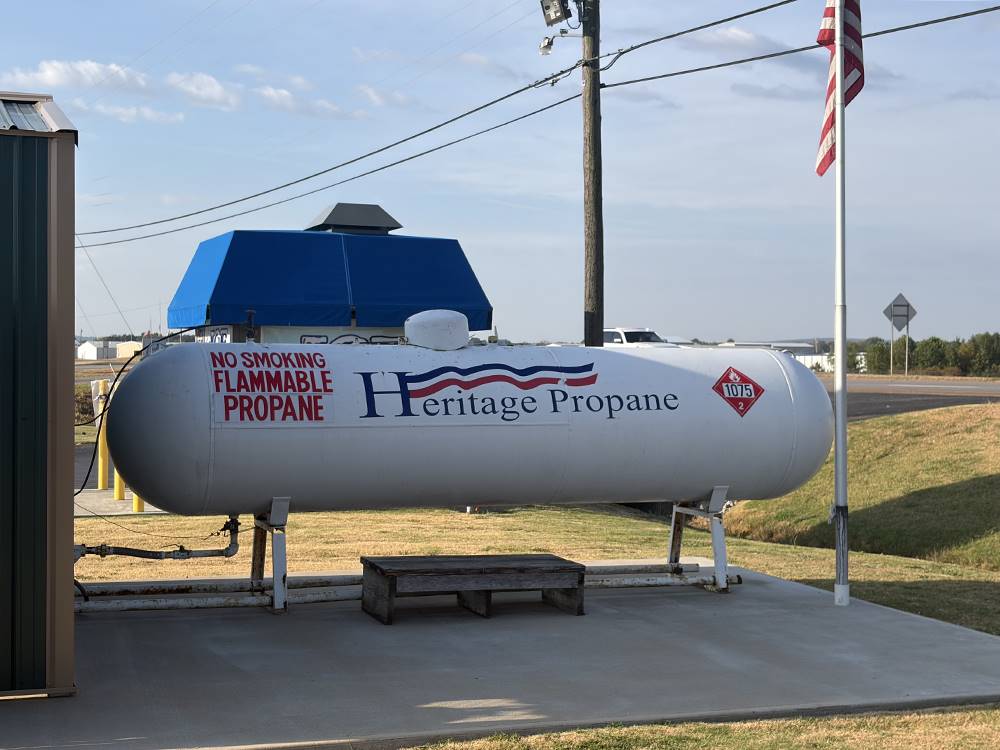 The propane tank