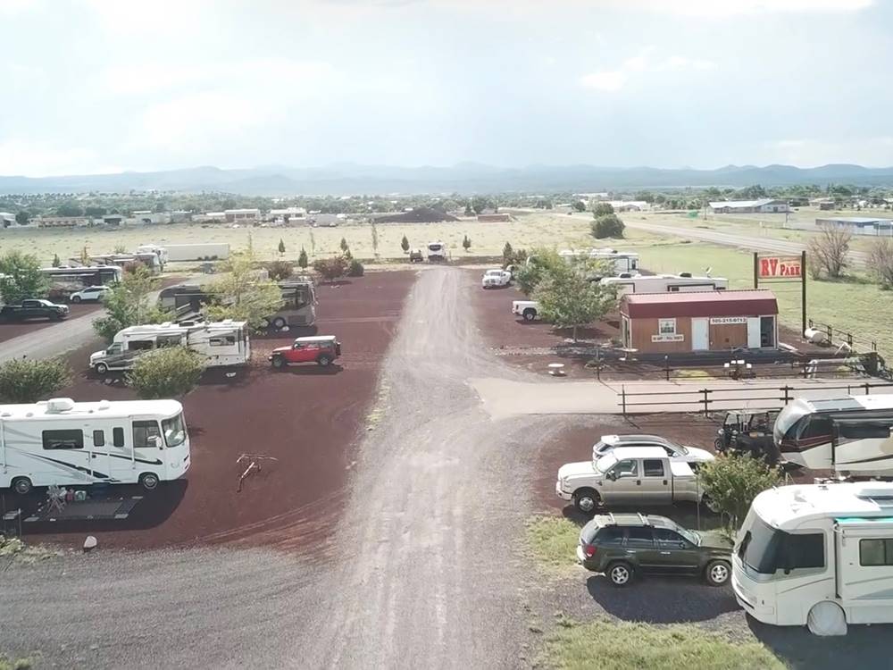 Aerial view of park at Springerville RV Park