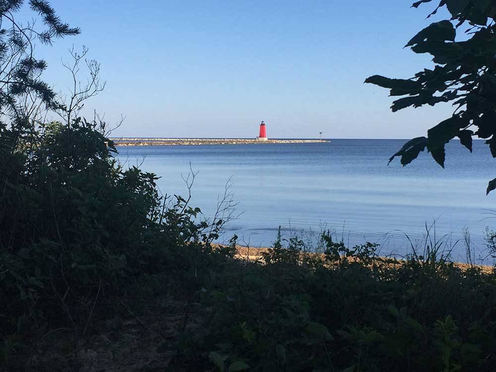 Lighthouse at MANISTIQUE LAKESHORE CAMPGROUND