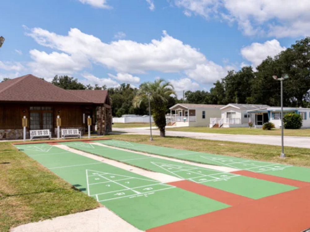 Shuffle ball court Webster RV Resort
