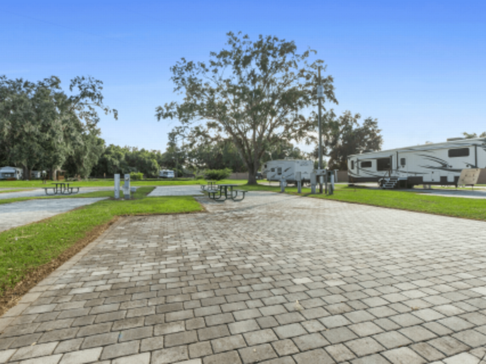 Paved RV site Webster RV Resort