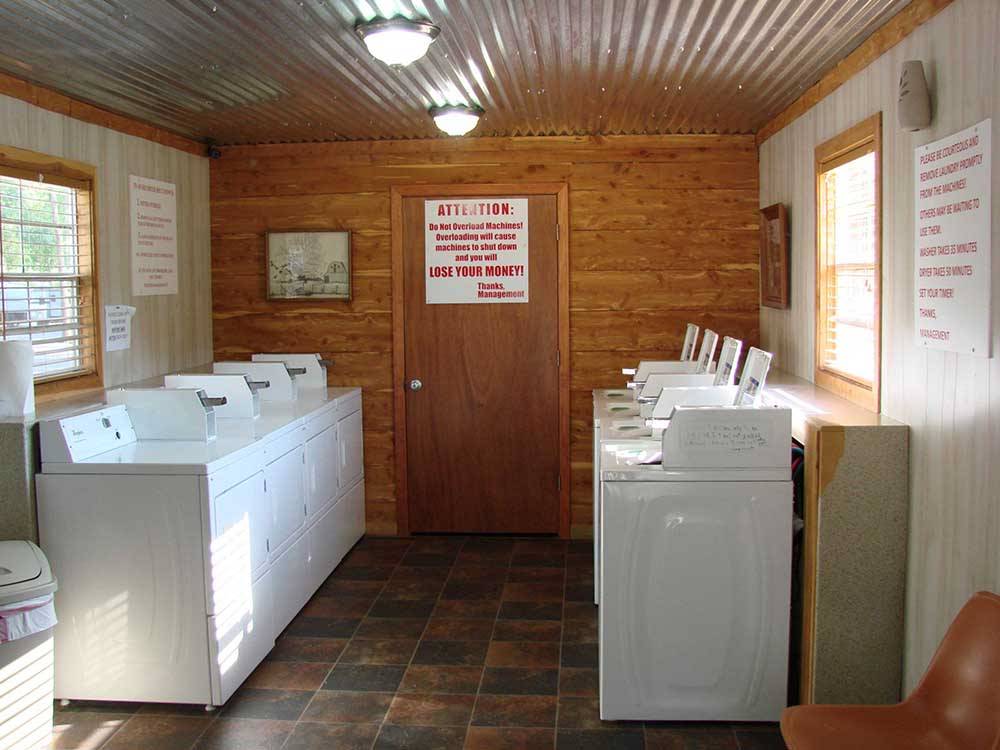 Laundry facility for guests at RED RIVER RV PARK