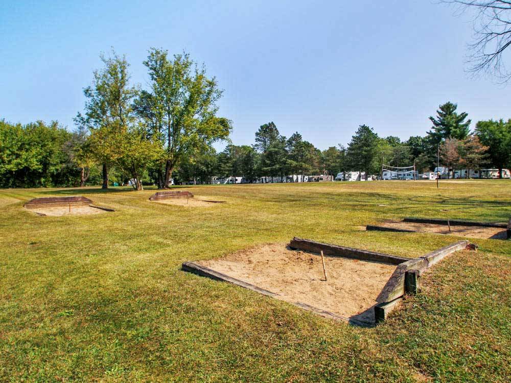 Horseshoe pits at THOUSAND TRAILS PINE COUNTRY