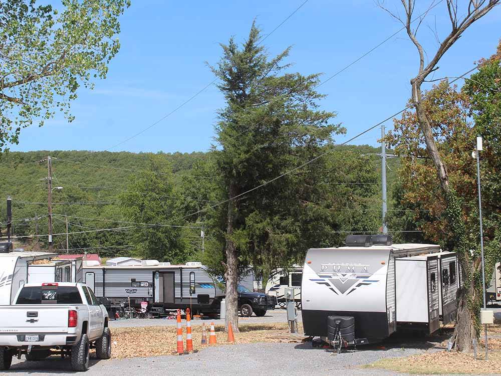 A group of RV sites at VALLEY INN RV PARK