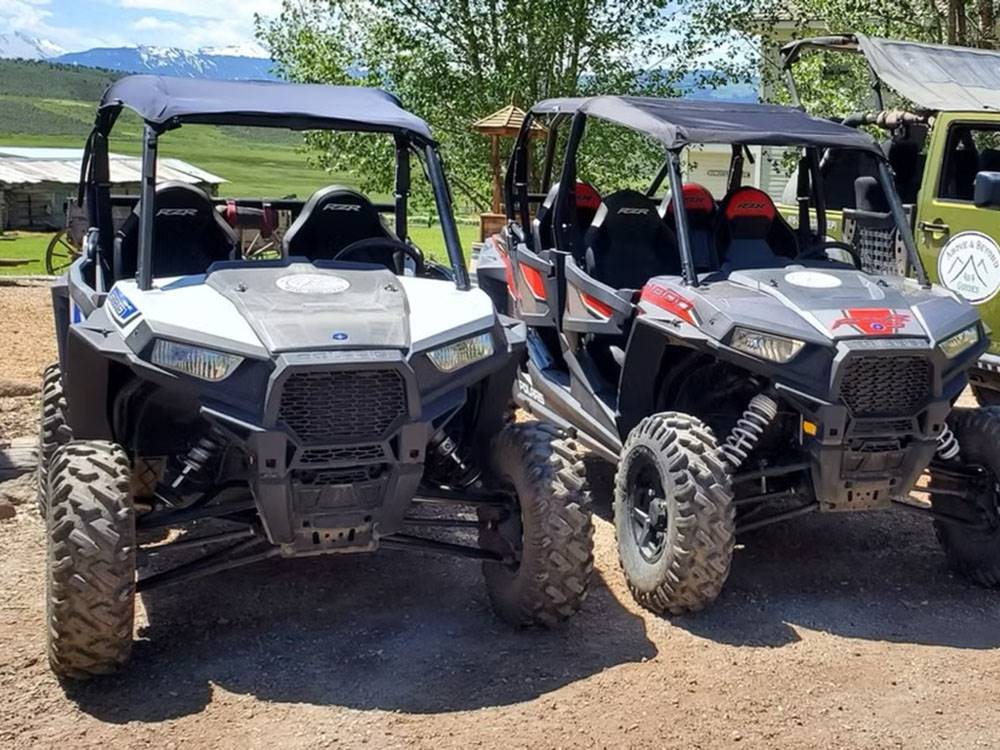 A row of Jeep rentals