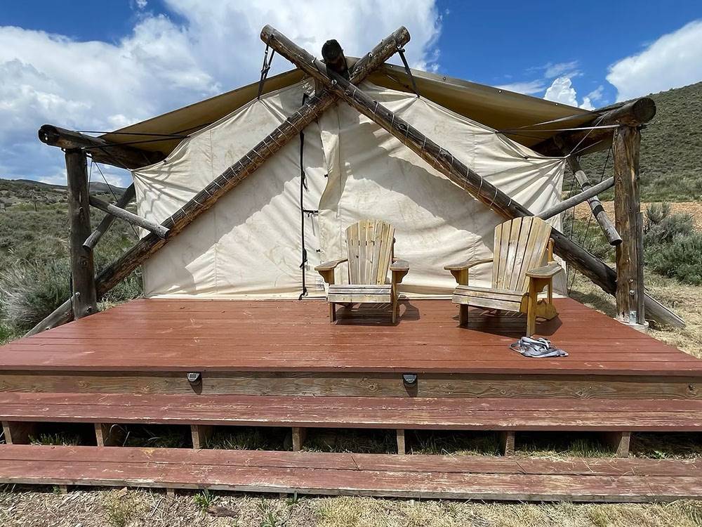 Glamping porch