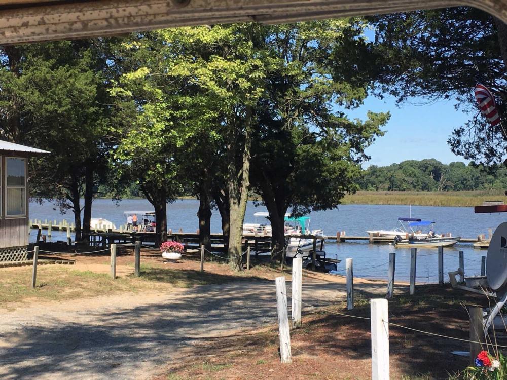 Lake view at Duckneck Campground