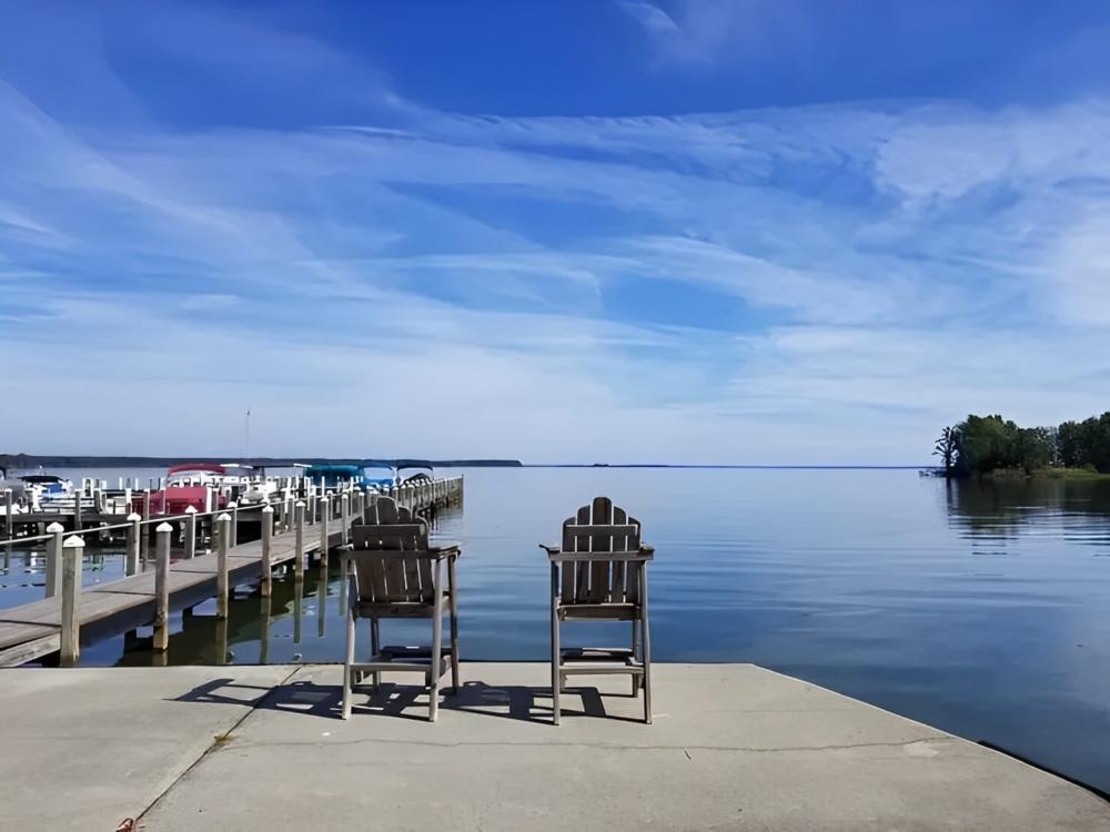 Lake view at site Angels Landing Family Campground