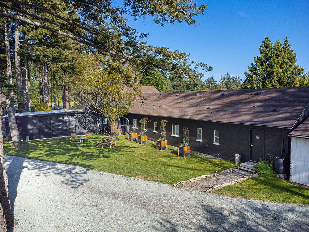 Aerial view of the Motel