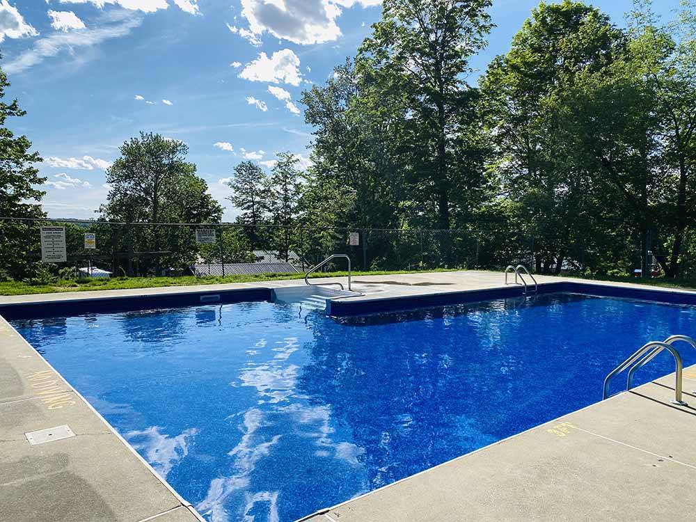 The swimming pool area at GENTILE'S CAMPGROUND