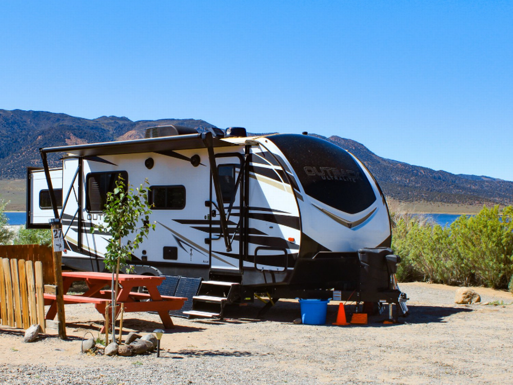 RV setup in a site